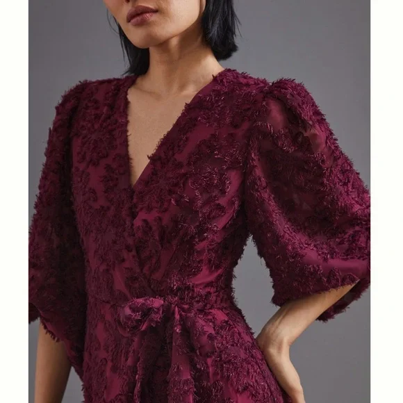 Rosa Floral Wrap Romantic Maxi Dress - Picture 4 of 7